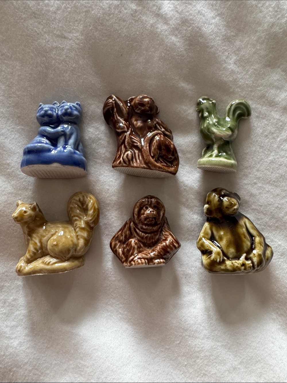 Vintage Wade-style Whimsies, lot of 6